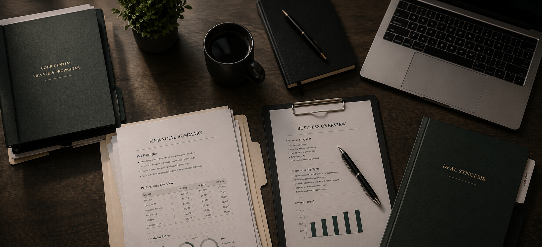 Confidential documents on a desk